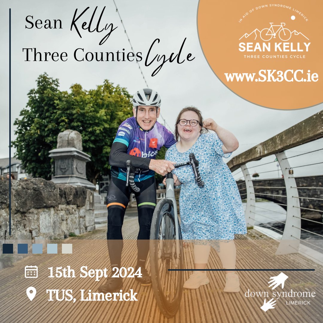 Technological University of the Shannon (@tus_ie) on Twitter photo The countdown is on for the Sean Kelly Three Counties Cycle, which takes place this Sunday! 🚲
TUS are delighted to be hosting this great event.
Learn more about it here 👉 threecountiescycle.ie
#SaddleUp4DownSyndrome
<a href="/3CountiesCycle/">Sean Kelly Three Counties Cycle</a> The countdown is on for the Sean Kelly Three Counties Cycle, which takes place this Sunday! 🚲
TUS are delighted to be hosting this great event.
Learn more about it here 👉 threecountiescycle.ie
#SaddleUp4DownSyndrome
<a href="/3CountiesCycle/">Sean Kelly Three Counties Cycle</a>