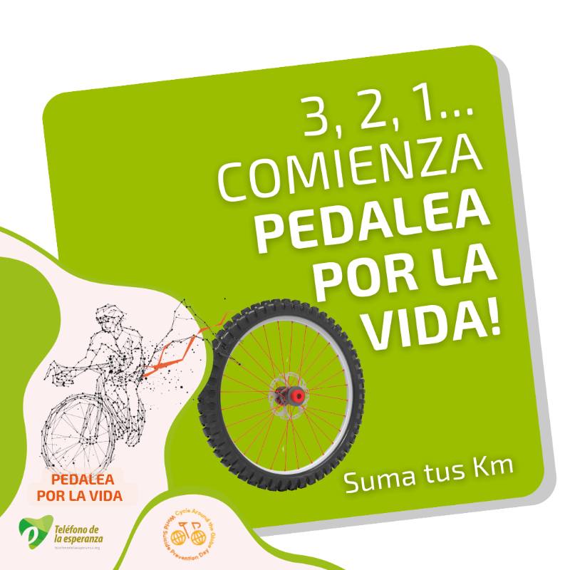 Tel_Esperanza's tweet photo. 🚴Del 10 de septiembre al 10 de Octubre, suma tus km en https://t.co/cYiVQ7GDl7 💪

Jefe de filas 2024 @LLEONSANCHEZ

#pedaleaporlavida 
#PrevenciónDelSuicidio
#cyclearoundtheglobe
#cycletheglobe