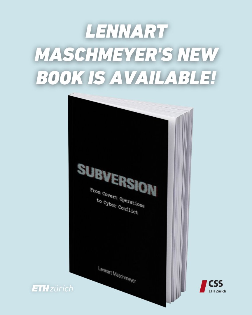 📣<a href="/LenMaschmeyer/">Lennart Maschmeyer</a>'s new book, "Subversion: From Covert Operations to Cyber Conflict", is available now!

📖To secure your copy, please follow the link below:
global.oup.com/academic/produ…

#Cybersecurity #cyberattacks #cyberwar