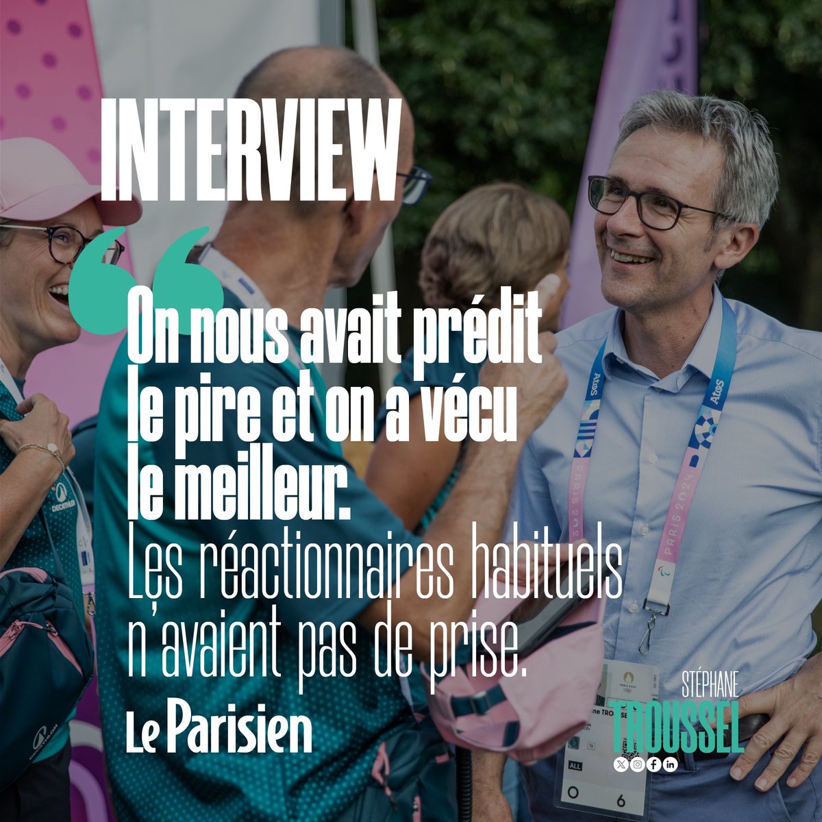 Les Jeux auront eu un impact positif sur l'image de la Seine-Saint-Denis, au-delà de l'héritage qu'ils laisseront. Ils ne sont pas une baguette magique, mais il y aura indéniablement un avant et un après pour notre département.

Mon interview dans <a href="/leparisien_93/">Le Parisien | 93</a> 👇