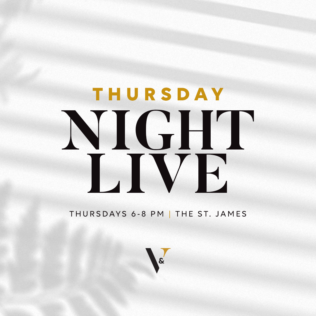 The St. James (@thestjames) on Twitter photo 🎵🎤Music lovers! Join us in <a href="/vimandvictor/">Vim and Victor</a> for a night of live music, entertainment, and food and drink specials at Thursday Night Live Feat. Rook Richards!
Details: tsj.social/4d1B3g3 🎵🎤Music lovers! Join us in <a href="/vimandvictor/">Vim and Victor</a> for a night of live music, entertainment, and food and drink specials at Thursday Night Live Feat. Rook Richards!
Details: tsj.social/4d1B3g3