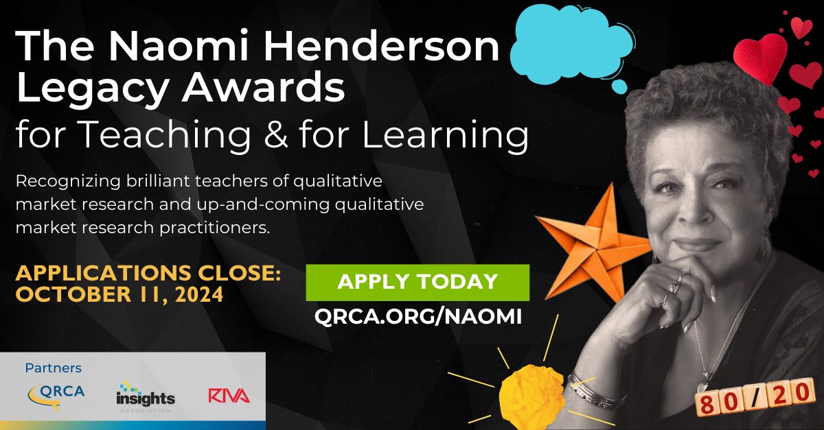 Just 1 month left! Get your applications in for the Naomi Henderson Legacy Awards!

Celebrating the extraordinary achievements and dedication of the late Naomi Henderson. For more information on qualifications &amp; to apply: qrca.org/naomi