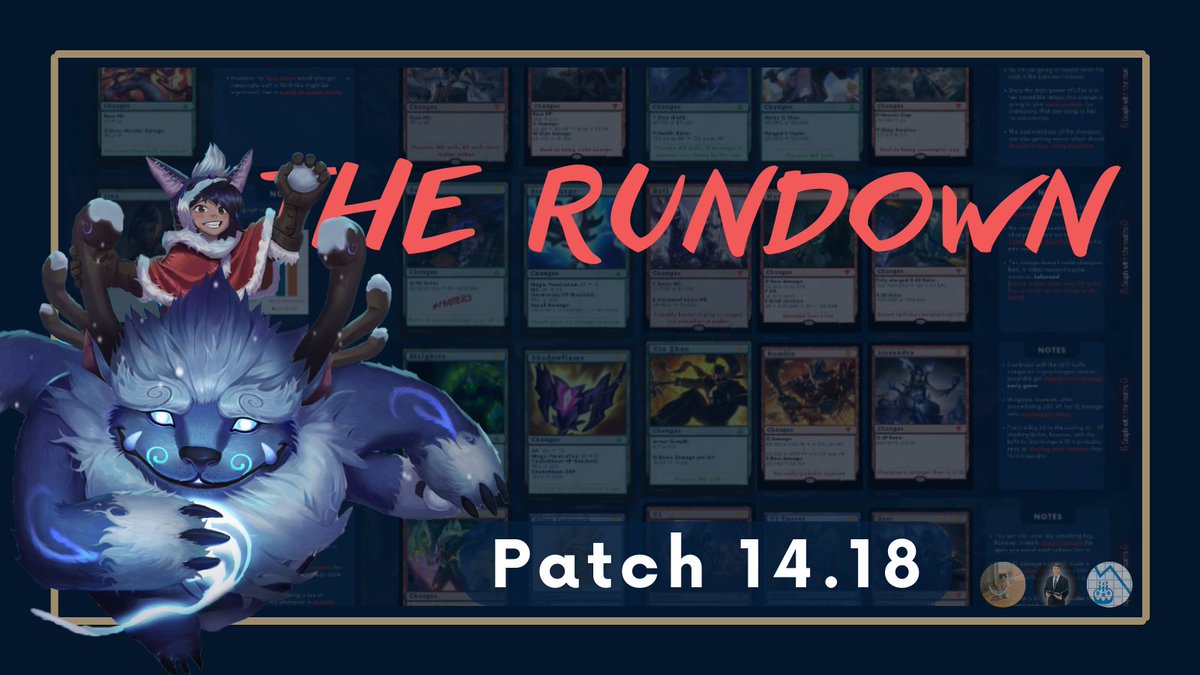 Worlds patch 14.18 has reached live servers yesterday. What does that mean?

THE RUNDOWN is BACK

The 2nd edition of the newly established regular piece of content on your feed, where I will review &amp; explain every change from the patch!