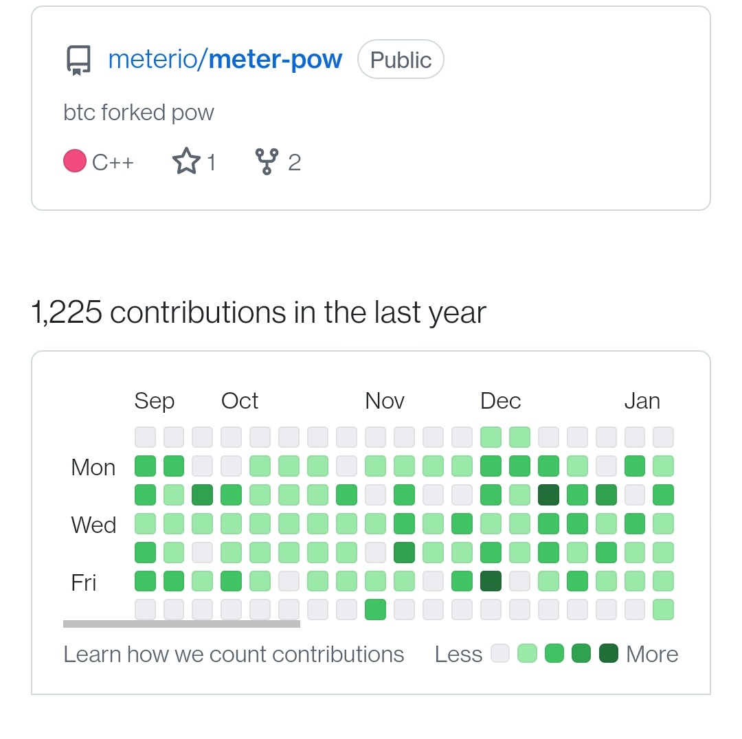 ggswindla's tweet image. This is what building leading tech and dedication looks like. One of the @Meter_IO devs, Simon Zhang. 1225 commits in a year. 

$MTRG