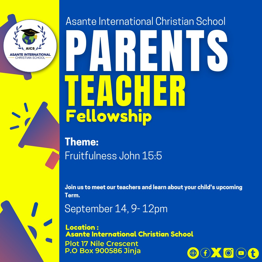 AsanteIntSch's tweet photo. Term III in a few days. 
We have a parent teacher fellowship this Saturday!
See you at Asante!
#RaisingAGenerationForChrist 
#ACEcurriculum 
#Fruitfulness https://t.co/ye8ADEMZJ1