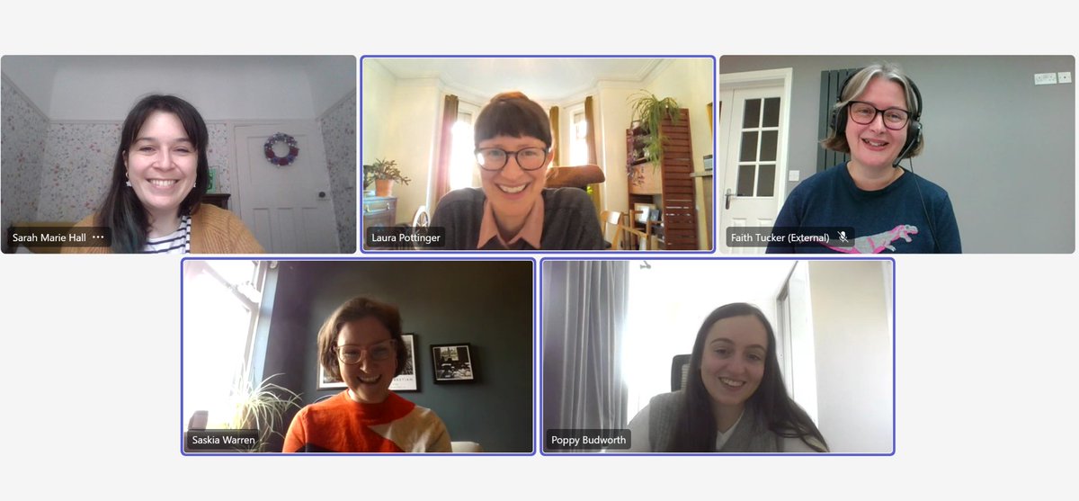 Earlier today I had the privilege of examining Dr Poppy Budworth’s wonderful thesis along with Faith Tucker (external) and Saskia Warren (chair). Congratulations @BudworthPoppy on a brilliant piece of work and excellent defence!🎉🎉🎉