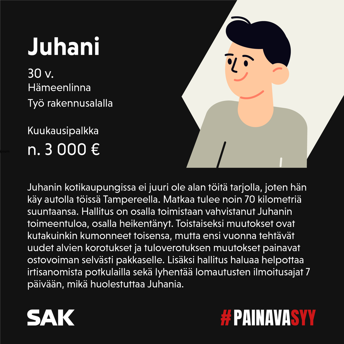 duunarit's tweet photo. Laskimme esimerkin, miten hallituksen päätökset vaikuttavat työmatkalaisen menoihin. Vaikka bensan veroale ja muut verotuksen muutokset toivat säästöjä, ne mitätöitiin muilla päätöksillä. Valinnoilla on myös haitallisia ympäristövaikutuksia. 

#PainavaSyy https://t.co/OnJ6Q37QVs