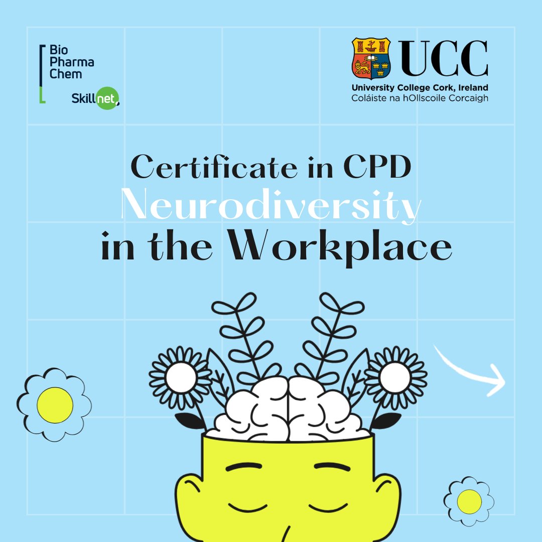 BioPharmaChem Skillnet (@bpcskillnet) on Twitter photo Get a Skillnet Funding for the course Neurodiversity in the Workplace in collaboration with <a href="/UCC/">UCC Ireland</a> and promote inclusivity at your Workplace.
Apply Now: bpcskillnet.ie/introduction-t… Get a Skillnet Funding for the course Neurodiversity in the Workplace in collaboration with <a href="/UCC/">UCC Ireland</a> and promote inclusivity at your Workplace.
Apply Now: bpcskillnet.ie/introduction-t…