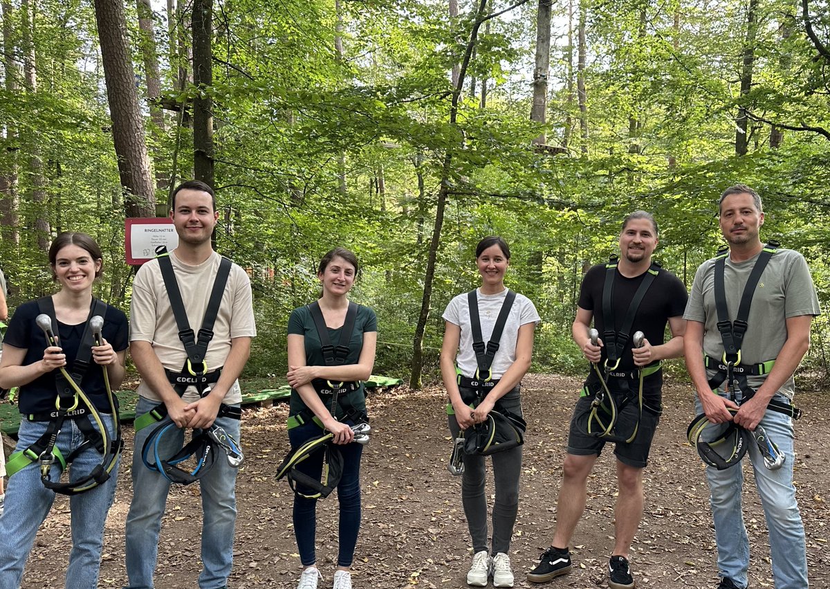 netcare's tweet image. After two hours of climbing during the colleagues' last team event in Leinfelden, the successful outcome: nobody had to be rescued with a ladder, Claus faced his fear of heights, climbing paths were completed in record time and the anticipation for the next excursion is high. 🧗‍♂️