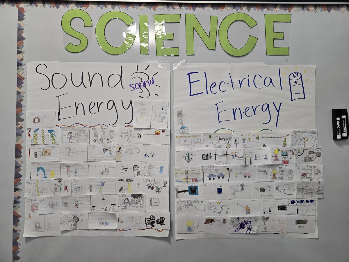 Students in Ms. Colon's classes at Mendenhall Elem create anchor charts to demonstrate their understanding of science concepts.  <a href="/WeAreHAEST/">HAEST</a> <a href="/HCPSElemScience/">HCPSElemScience</a>