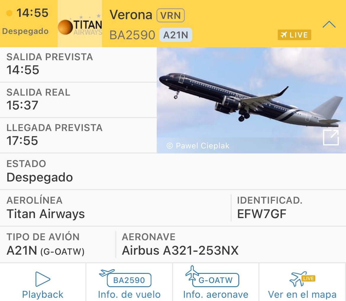 VadeAviones's tweet image. ¿Los nuevos colores de @TitanAirways ? 

Foto de @azafatahipoxica en @Gatwick_Airport #Spotting
