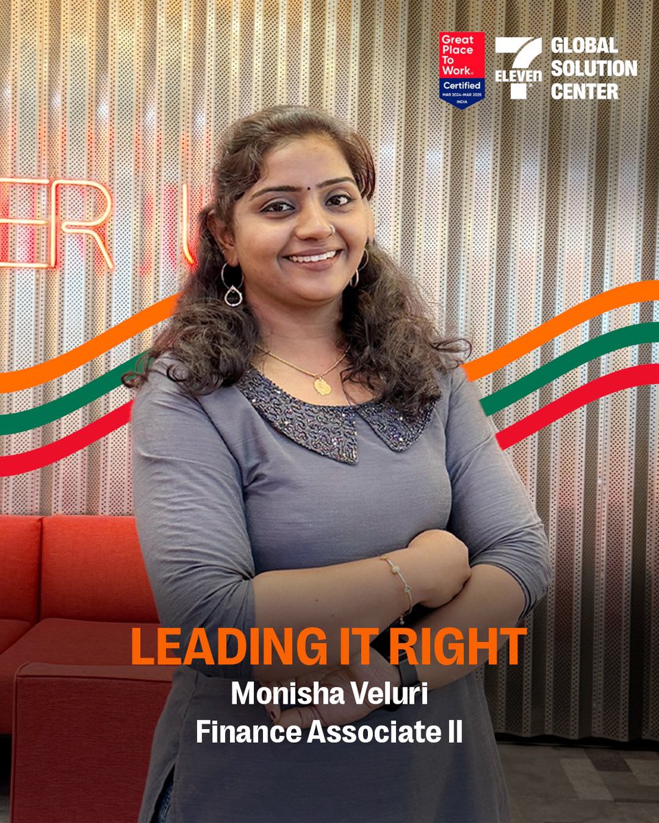 7ElevenIndiaGSC's tweet photo. This is the story of Monisha Veluri, whose journey is a true testament to resilience. 🌟

Monisha faced gender discrimination and made a major career shift from architecture to finance. Despite an early marriage, a challenging relocation, and the challenges of the pandemic. https://t.co/swi0S4MMxR