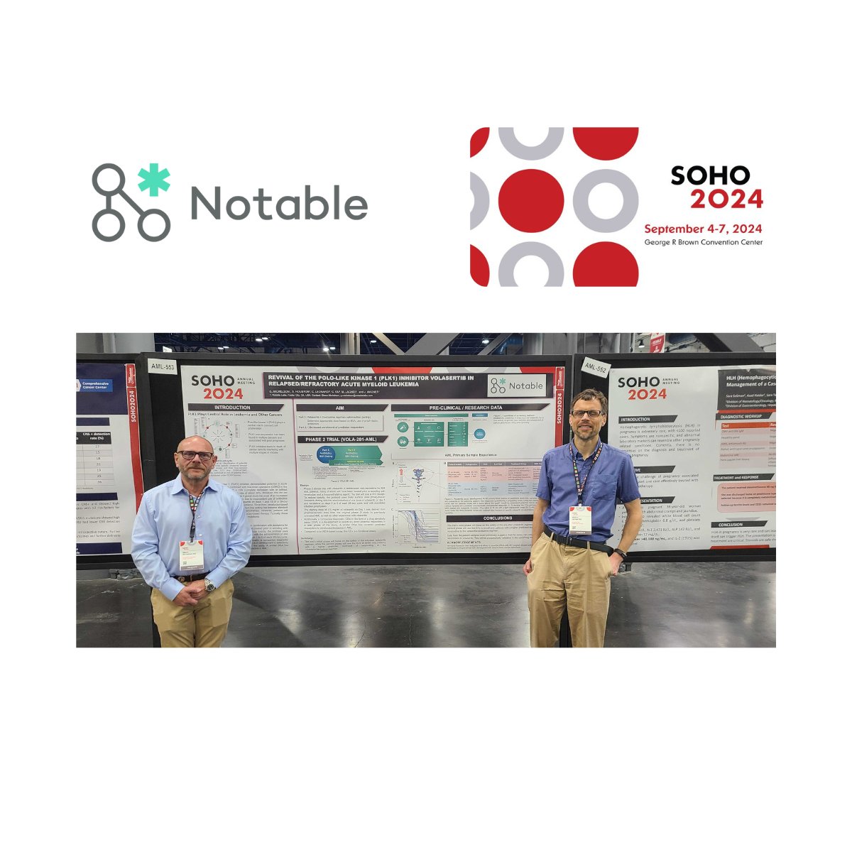 Notable (@notablelabs) on Twitter photo <a href="/notablelabs/">Notable</a> team membersĀ were energized by the responseĀ to our poster atĀ the 12th annual meeting of theĀ <a href="/SocietyofHemOnc/">Society of Hematologic Oncology (SOHO)</a> (SOHO2024)!Ā We were privileged to join cutting-edge research companies presenting the latest breakthrough research.Ā We remain committed to being the leader <a href="/notablelabs/">Notable</a> team membersĀ were energized by the responseĀ to our poster atĀ the 12th annual meeting of theĀ <a href="/SocietyofHemOnc/">Society of Hematologic Oncology (SOHO)</a> (SOHO2024)!Ā We were privileged to join cutting-edge research companies presenting the latest breakthrough research.Ā We remain committed to being the leader