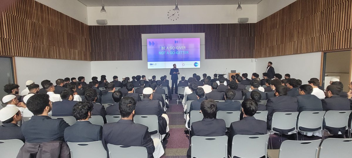 Our chair of governors, Mo Isap, delivered a mind-blowing motivational talk to our TB6 students this afternoon!
 
Be a go-giver,  not a go-getter!

Thank you for your time, <a href="/MoIsap/">Mo Isap</a>