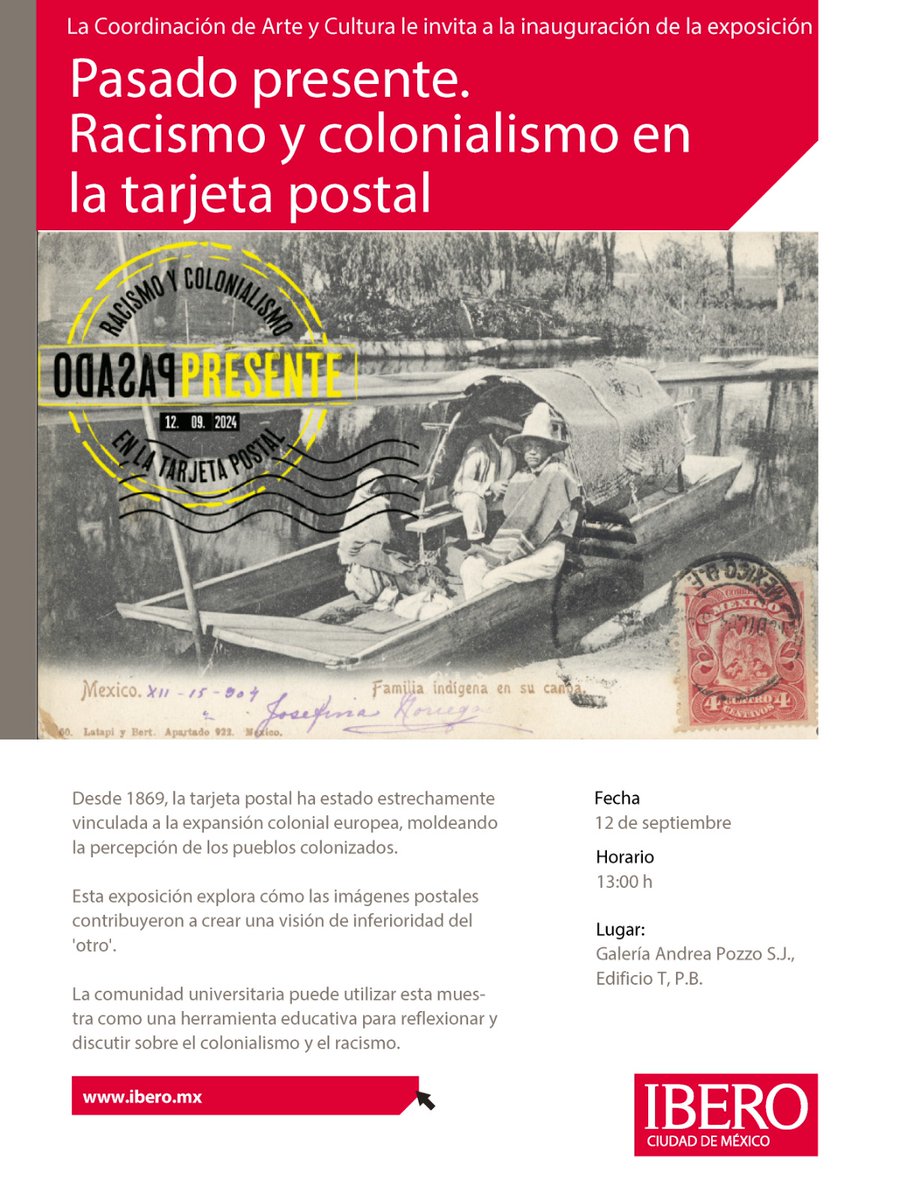 ✨ ¡Nueva Exposición de Arte y Cultura!

En esta muestra, explorarás cómo las imágenes postales, en su creación, reflejaban sutiles tonos de racismo y colonialismo. ¡Una perspectiva que sorprenderá a muchos! 📫

La exposición estará disponible durante todo el mes.