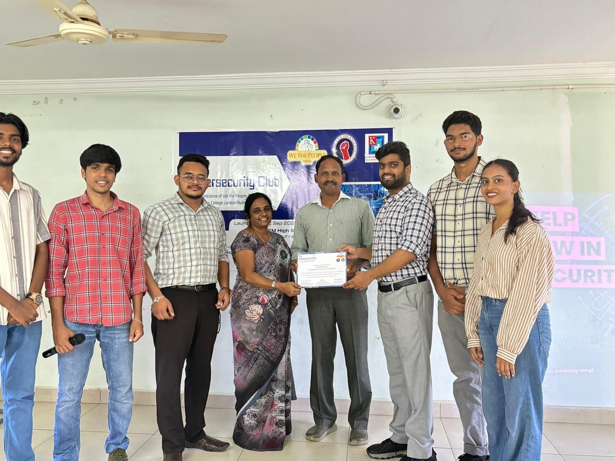 YesWeCan_Org's tweet photo. Our sister-concern #WethePeople_India &amp; #KingsAlumniHyderabad @KingsCollegeLon @KCLalumni launch #AndhraPradesh maiden #CyberSecurity Club at Care Educational Institutions in NJ#Bapatla . Our founder @stephen_akc &amp; team facilitated workshop for students &amp; faculty on #CyberSafety https://t.co/XQlYWgJCLI