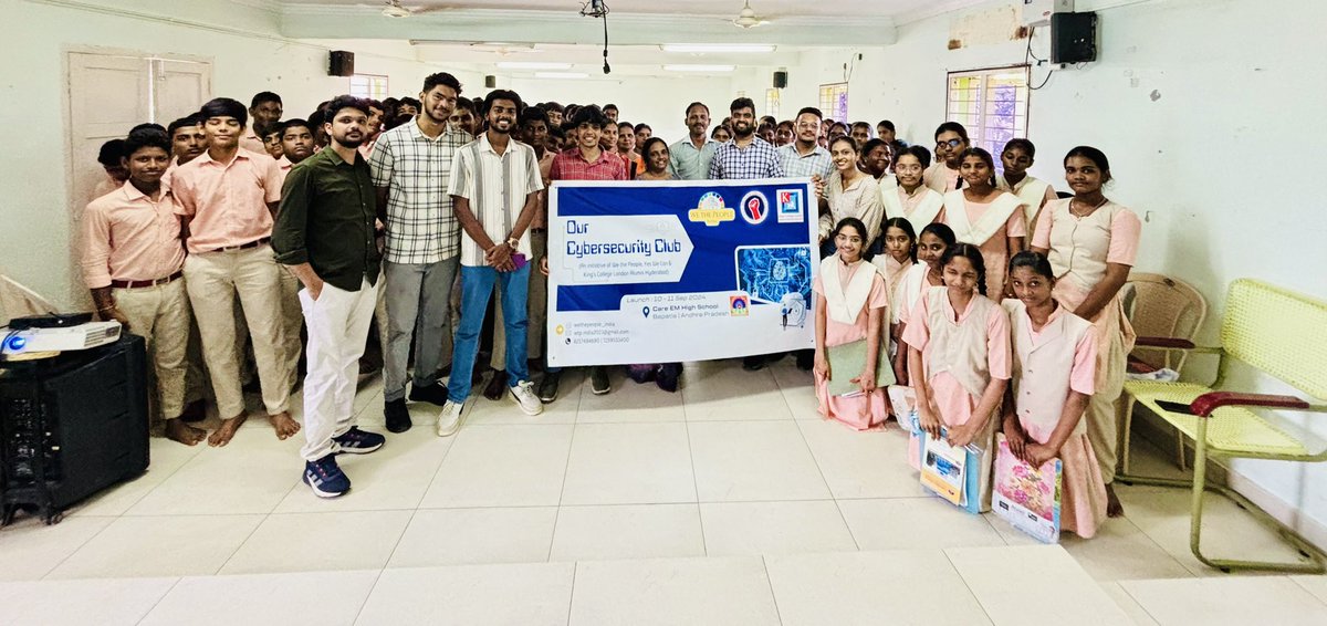 YesWeCan_Org's tweet photo. Our sister-concern #WethePeople_India &amp; #KingsAlumniHyderabad @KingsCollegeLon @KCLalumni launch #AndhraPradesh maiden #CyberSecurity Club at Care Educational Institutions in NJ#Bapatla . Our founder @stephen_akc &amp; team facilitated workshop for students &amp; faculty on #CyberSafety https://t.co/XQlYWgJCLI