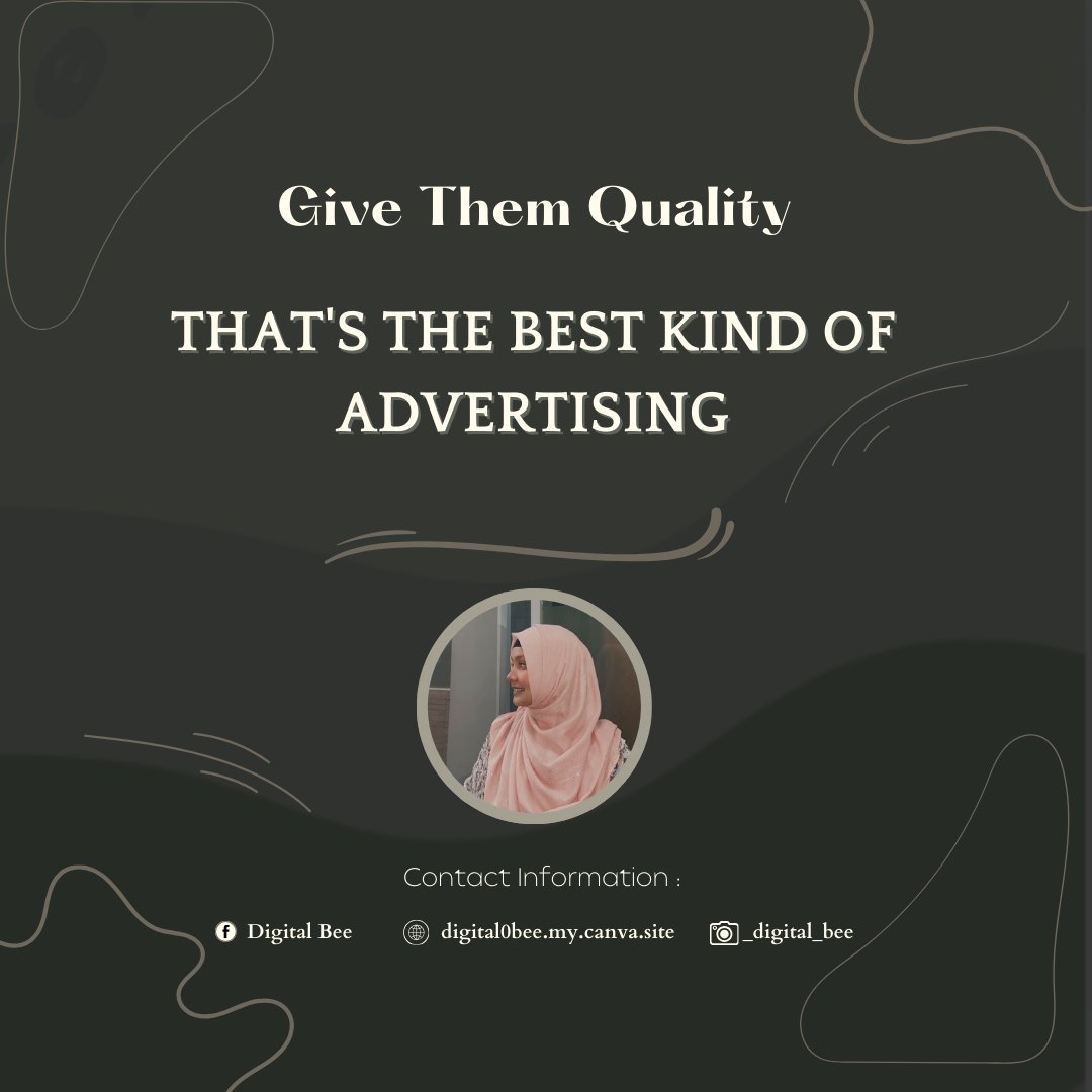 Khondokar_Samia's tweet photo. πQuality is the key to standout advertising!β¨
We turn top-notch work into unforgettable brands. Letβs elevate yours together! π€π
π Connect with me or visit https://t.co/0k0M2pnOxw
πΈ Follow @digital_bee for tips & updates!
#QualityAdvertising #DigitalBee #DigitalMarketing https://t.co/xnsNI6jtao