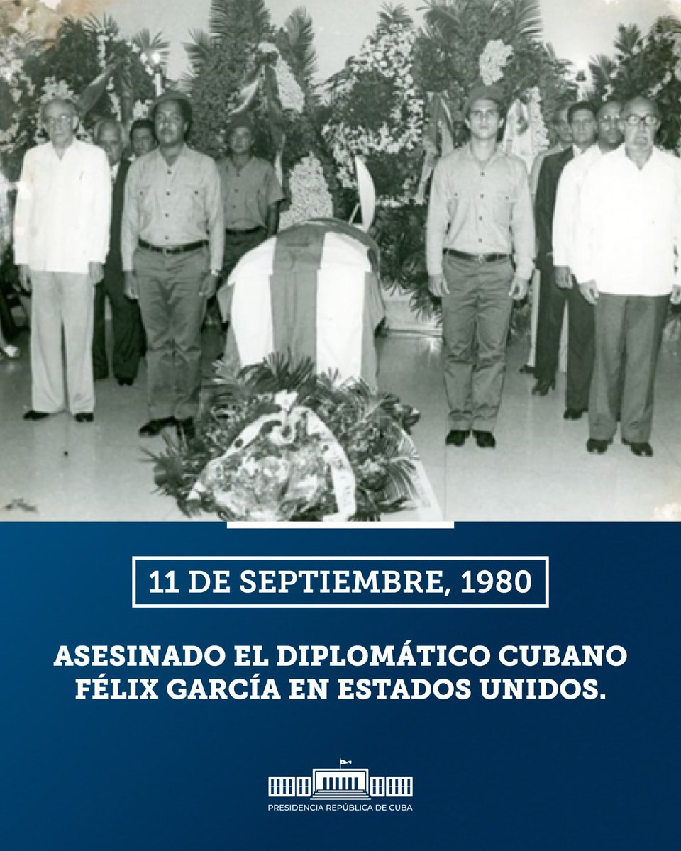 El asesinato del diplomático cubano Félix García en Nueva York el 11 de septiembre de 1980, no fue un hecho excepcional. Miembros del grupo terrorista Omega 7, responsable del crimen, actuaron impunemente contra #Cuba durante décadas, protegidos por autoridades norteamericanas.