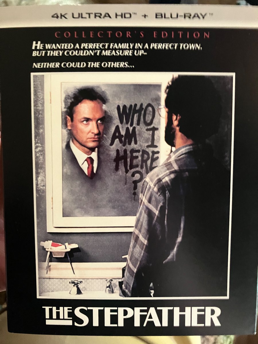 Joy! Look what just arrived! I cannot believe how FAST it came. I am so excited to jump into all the special features/audio commentaries 😍 #thestepfather #80shorror #jillschoelen #classichorror