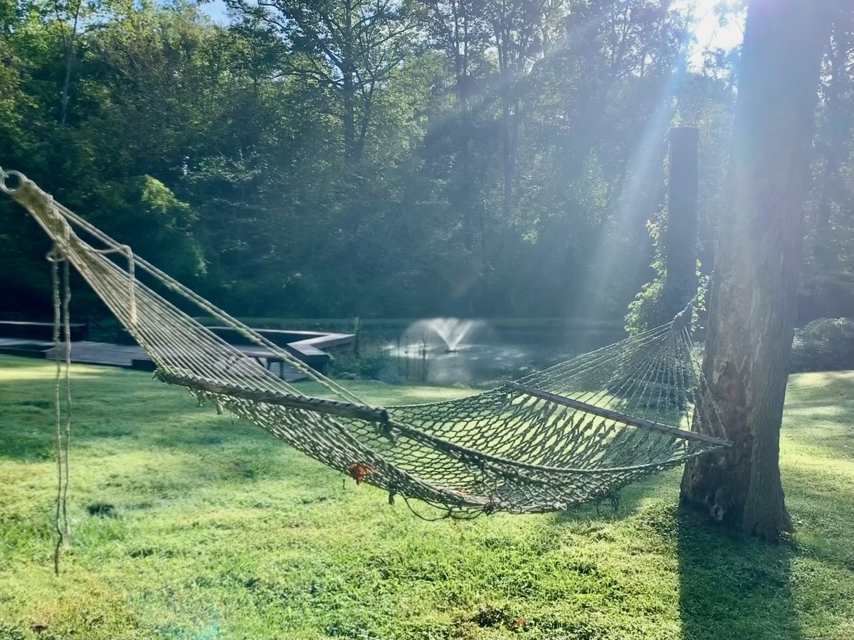 thepondandlake's tweet image. 🌟 Hey there, nature lovers! 🌊 Imagine lounging in your cozy hammock, swaying gently in the breeze while gazing out at a serene pond. But wait—let&apos;s take that pond experience to the next level with a stunning #PONDAERATOR!