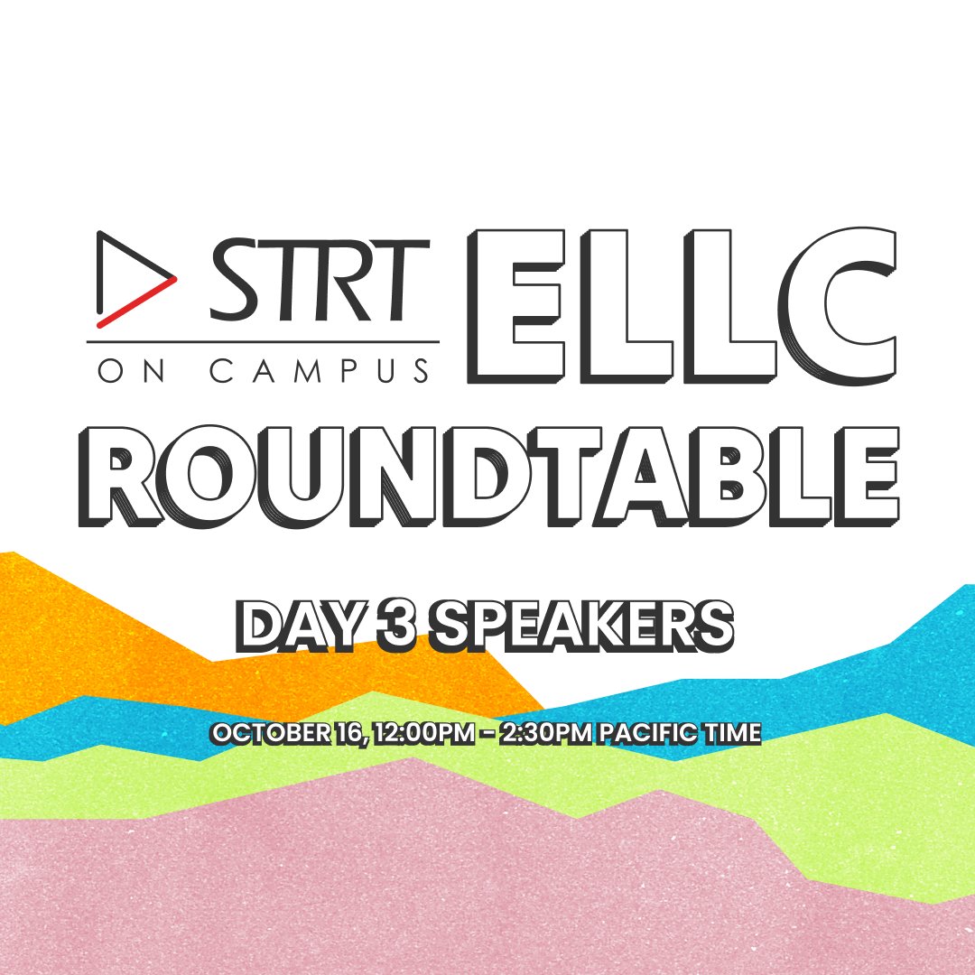Day 3️⃣Speakers

Sari Judge is the Program Manager at StartUp Learning Community at the University of Wisconsin-Madison. Brandon Frazho is the Assistant Director of Academic Initiatives at the University of Tennessee, Knoxville. Tune in for their session!

STRT.com/roundtable