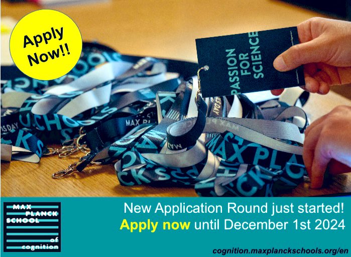 DFGNorthAmerica's tweet image. 🚀Looking for a fully-funded PhD? Apply to Max Planck School of Cognition!
🔬Research areas: AI, biology, neuroscience, psychology & more
📝Applications must be submitted by December 1st
➡️Details: tinyurl.com/2dexpa7e
#PhD #research #maxplanckschools