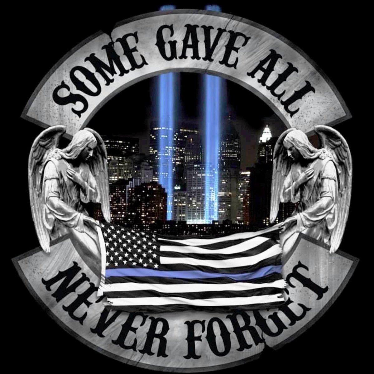 SheriffEli's tweet photo. Gone. 

But not forgotten.

Never. Forgotten.

Rest Easy.

09.11 https://t.co/cZiFVNV28j