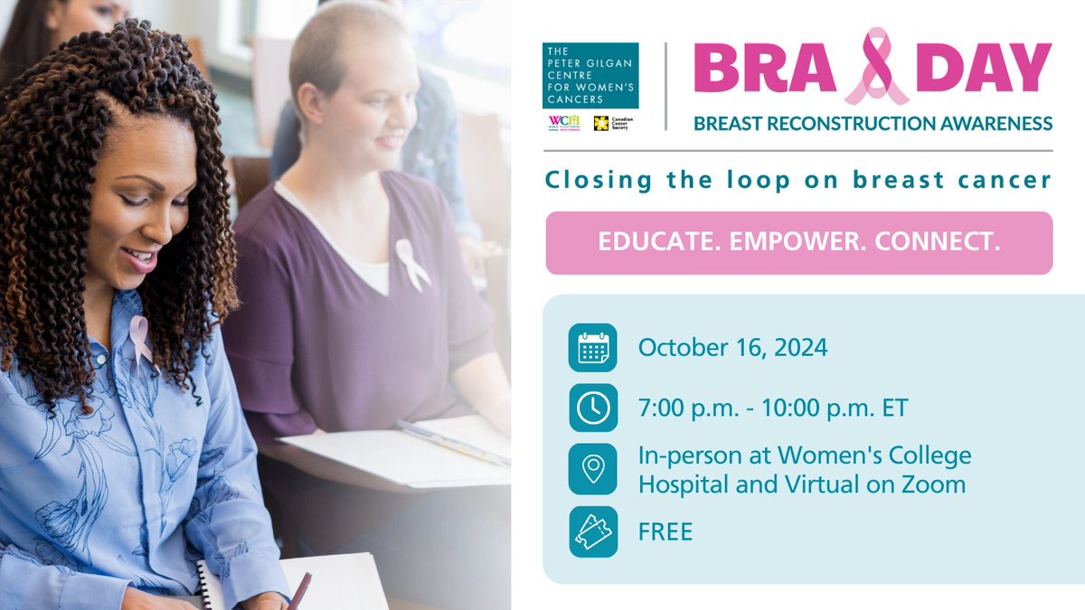 Breast Reconstruction Awareness - #BRADay is back on Oct. 16, 2024!

✨ Sponsored by <a href="/rethinktweet/">Rethink Breast Cancer</a>, <a href="/JNJMedTech/">Johnson & Johnson MedTech</a>, The Canadian Society of Plastic Surgeons &amp; Allergan Aesthetics

Save your spot for this free #hybrid event ➡️ loom.ly/mD7Rk6M