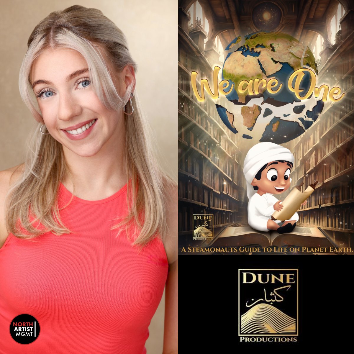 🌍ELLIE PORTER-AMES Joins the cast of 'WE ARE ONE MUSICAL' which will tour across Dubai and around UAE🌍

Role: Glitch

Ellie is represented by <a href="/DavidN_NAM/">David Neil</a>