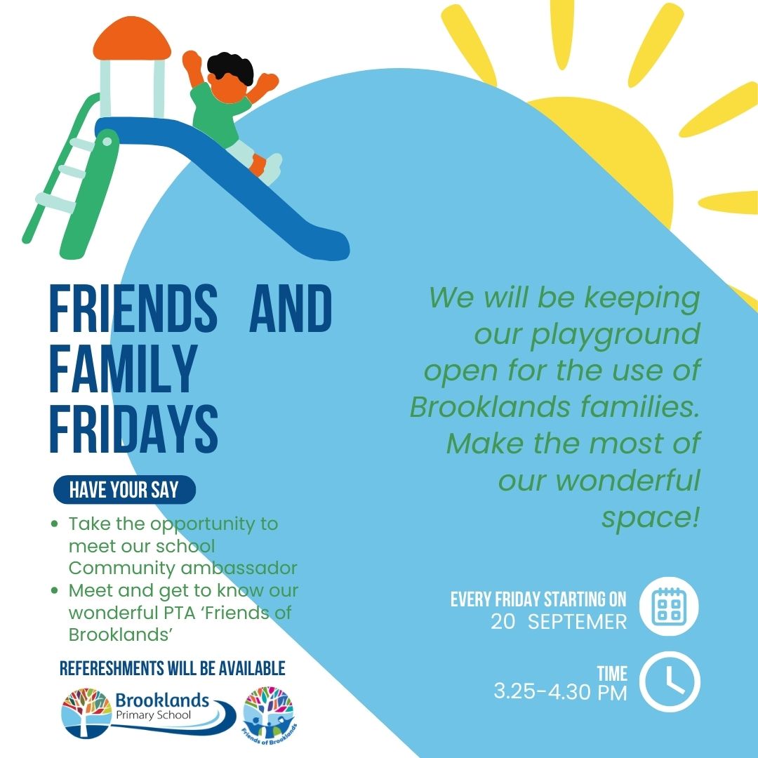 we will be keeping our playground open on Fridays for our school community to enjoy!