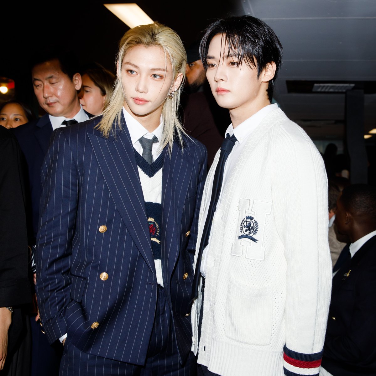 Tommy Hilfiger (@tommyhilfiger) on Twitter photo Drop a comment to share how much you love #Felix #LeeKnow front row looks. #TommyHilfiger #NYFW <a href="/Stray_Kids/">Stray Kids</a> #StrayKids Drop a comment to share how much you love #Felix #LeeKnow front row looks. #TommyHilfiger #NYFW <a href="/Stray_Kids/">Stray Kids</a> #StrayKids