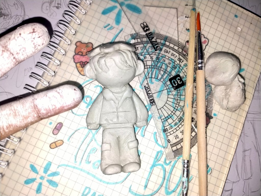 nissacarmen2's tweet photo. Fun but stressful 🤤🤤🤤.
.
Lumayan baguslah buat orang yg baru pertama kali bikin 😌😌😌. 
#claycrafts #clay jadi #Wonwoo kalau udah dicat, kayanya hehe. https://t.co/ypnj1PTUFK
