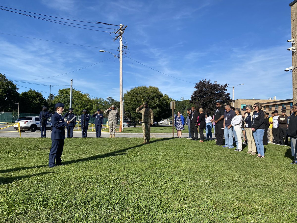 Thank you to the Poughkeepsie High School AFJROTC for a moving 9/11 remembrance ceremony this morning.