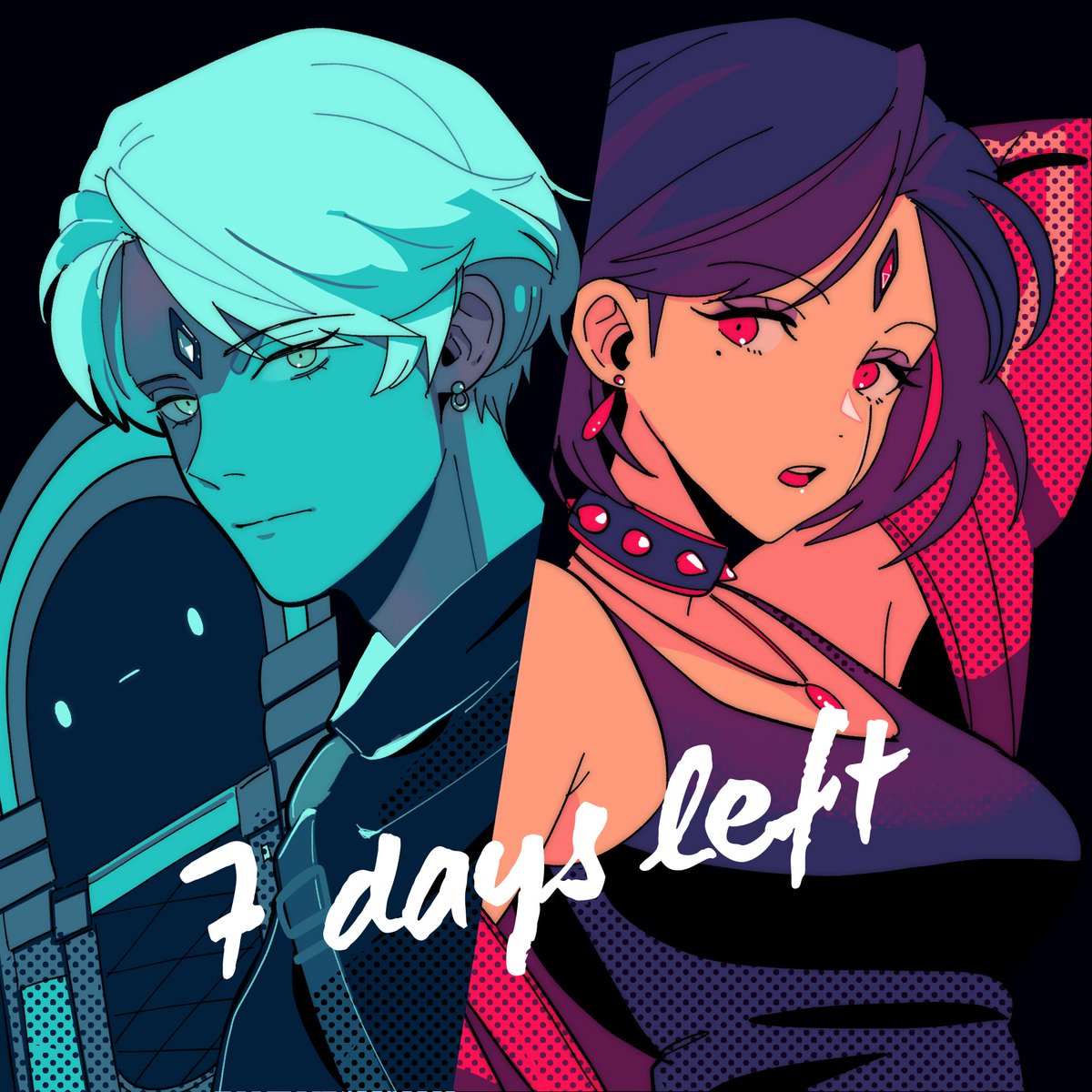 Burasto's tweet image. 7 days left for #Keylocker to be released on PC and consoles! Go wishlist @moonana_ ‘s gorgeous turn-based rhythm JRPG now 🎤✨