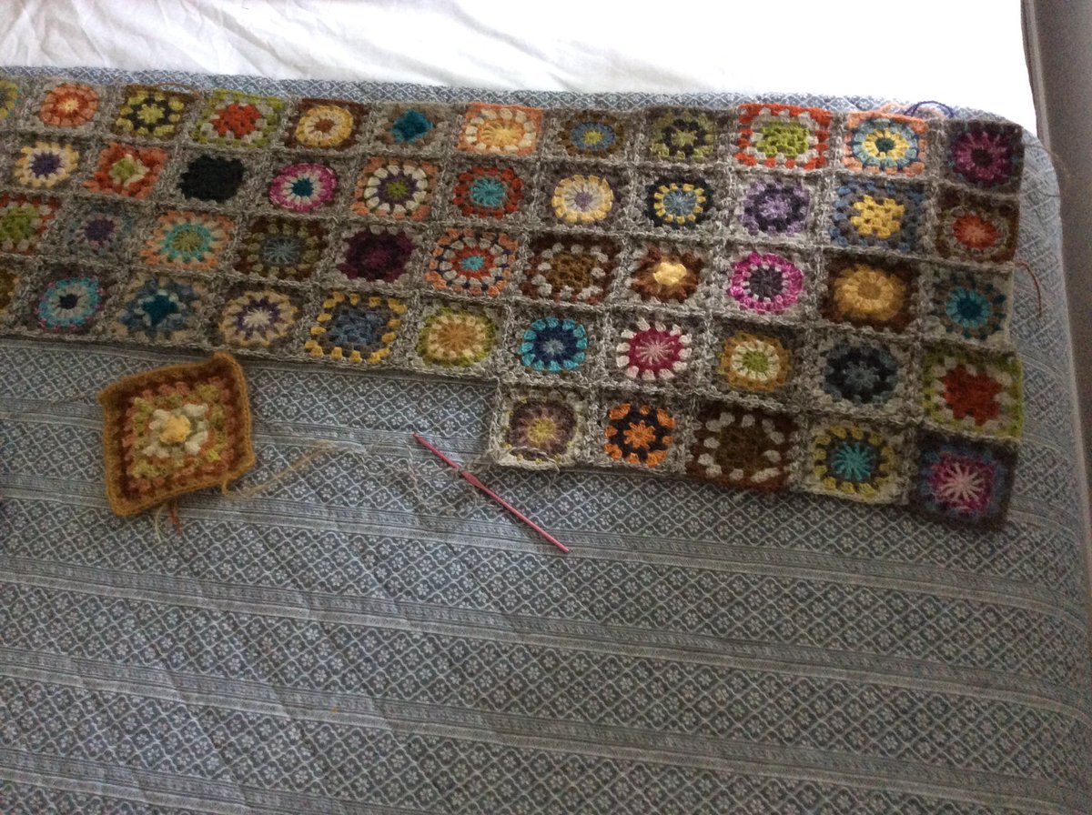 gordon_dug's tweet photo. @UKHKA Crocheting a bedspread for my sister https://t.co/ldJBZIojW4