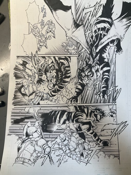 作画が辛いぜブラックタイガー。下書きは楽なのに‥顔は少し虎から人間にシフトしてます。
ブラックタイガーと言えば車海老の代用でヤマトの艦載機でタイガーマスクにもいたような気がする。 