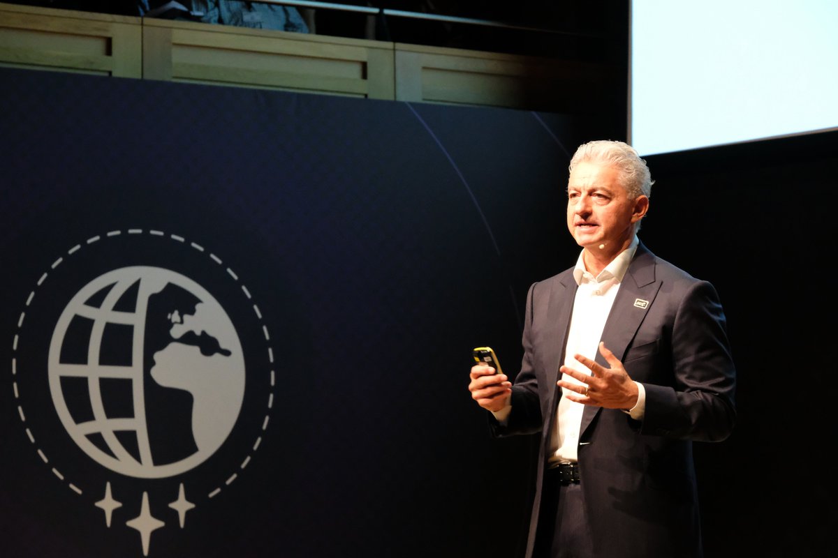 SES_Satellites's tweet photo. That’s a wrap on #DISC24! 🚀
#ICYMI, our CEO, Adel Al-Saleh, delivered a powerful keynote on how the evolving geopolitical landscape is shaping defence missions and applications, the transformational role of secure and resilient multi-orbit networks, and how we support governments in getting the full advantage of these innovations.
Together, we can create resilient and secure space networks essential today and for the future. 🤝