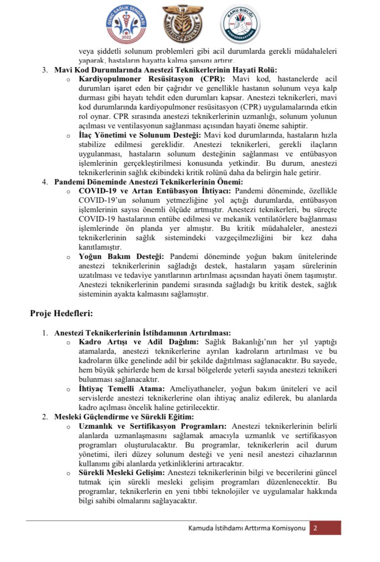 ahmetesmer2121's tweet photo. 𝐀𝐧𝐞𝐬𝐭𝐞𝐳𝐢 𝐓𝐞𝐤𝐧𝐢𝐤𝐞𝐫𝐥𝐞𝐫𝐢 için oluşturduğumuz 𝐬𝐭𝐫𝐚𝐭𝐞𝐣𝐢𝐤 𝐢𝐬𝐭𝐢𝐡𝐝𝐚𝐦 𝐯𝐞 𝐦𝐞𝐬𝐥𝐞𝐤𝐢 𝐠𝐮̈𝐜̧𝐥𝐞𝐧𝐝𝐢𝐫𝐦𝐞 𝐩𝐫𝐨𝐣𝐞𝐬𝐢 ile branşa yeni bir inavasyon kazandıracağız!

Kamu Birliği Konfederasyonu Kamuda İstihdamı Artırma Komisyonu olarak Anestezi Teknikerleri için oluşturduğumuz 𝐜̧𝐨̈𝐳𝐮̈𝐦𝐮̈ 𝐁𝐚𝐤𝐚𝐧𝐥𝛊𝐠̆𝐚 𝐭𝐚𝐬̧𝛊𝐲𝐚𝐜𝐚𝐠̆𝛊𝐳!