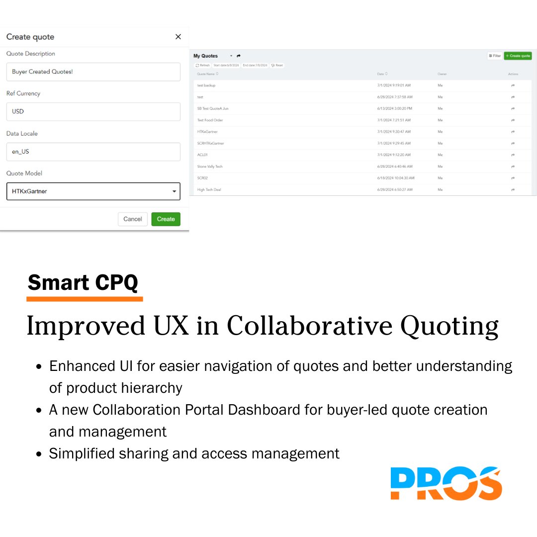 _TCsocial's tweet image. ✔️ @PROS_Inc Collaborative Quoting got an upgrade!

Learn more ➡️ ms.spr.ly/6013m3R8B

#Platform #SmartCPQ #UX #PROSai