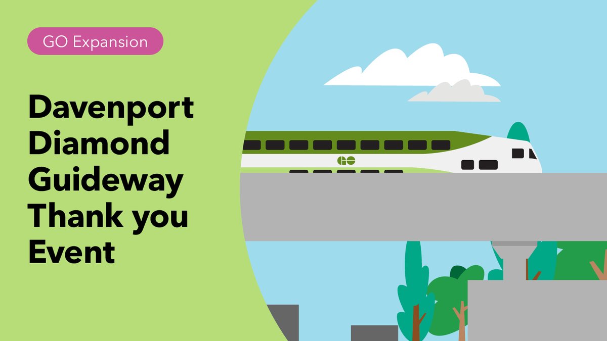 Thank you, Davenport community! Join us for ice cream and a visit from GO Bear this Sunday, September 15 as we express our gratitude for your support while we completed important Davenport Diamond rail intersection improvements in your neighbourhood.