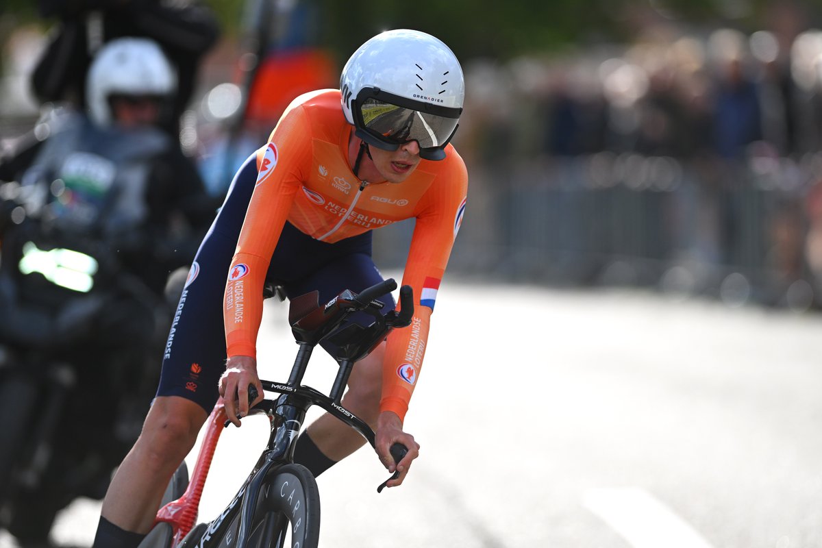 It's fifth for <a href="/ThymenArensman/">Thymen Arensman</a> at #EuroRoad24!

The Dutchman puts in a solid ride on his TT bike to claim a strong result in Zolder 👏👏👏