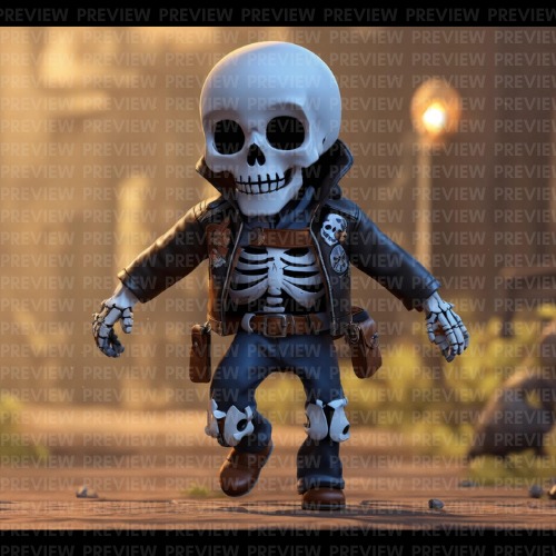 Clara_Bennettt's tweet image. 💀✨ Totally captivated by this 3D skeleton character! With a skull head, bone-printed denim, and a warm, sunset backdrop, it's a perfect blend of spooky and stylish. Ideal for games, animations, and Halloween fun! 🎨🕹️
#SkeletonDesign #3DModeling #CharacterArt #AnimationArt