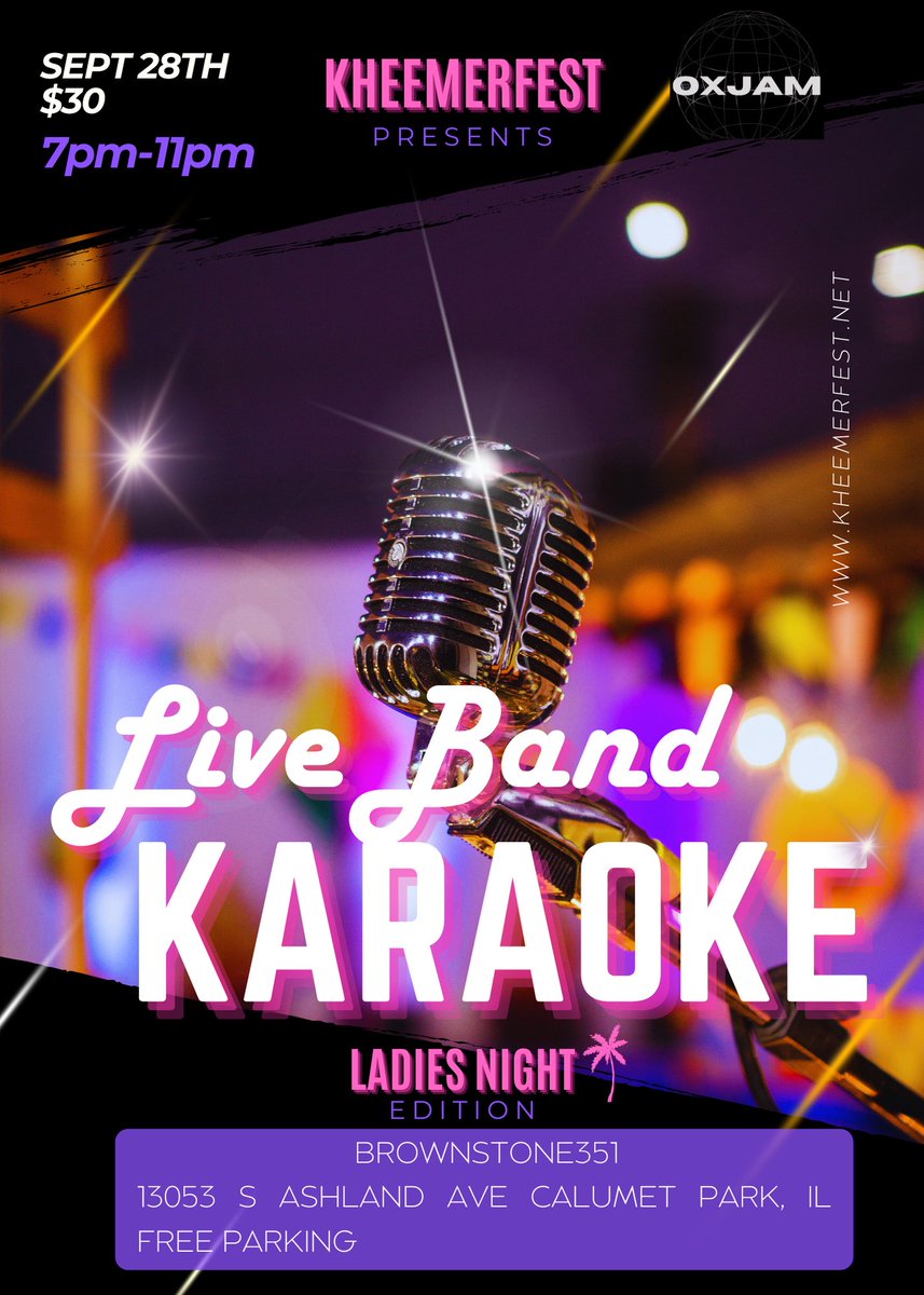 Live Band Karaoke Is Back With Ladies Night Edition tix available now eventbrite.com/e/live-band-ka…