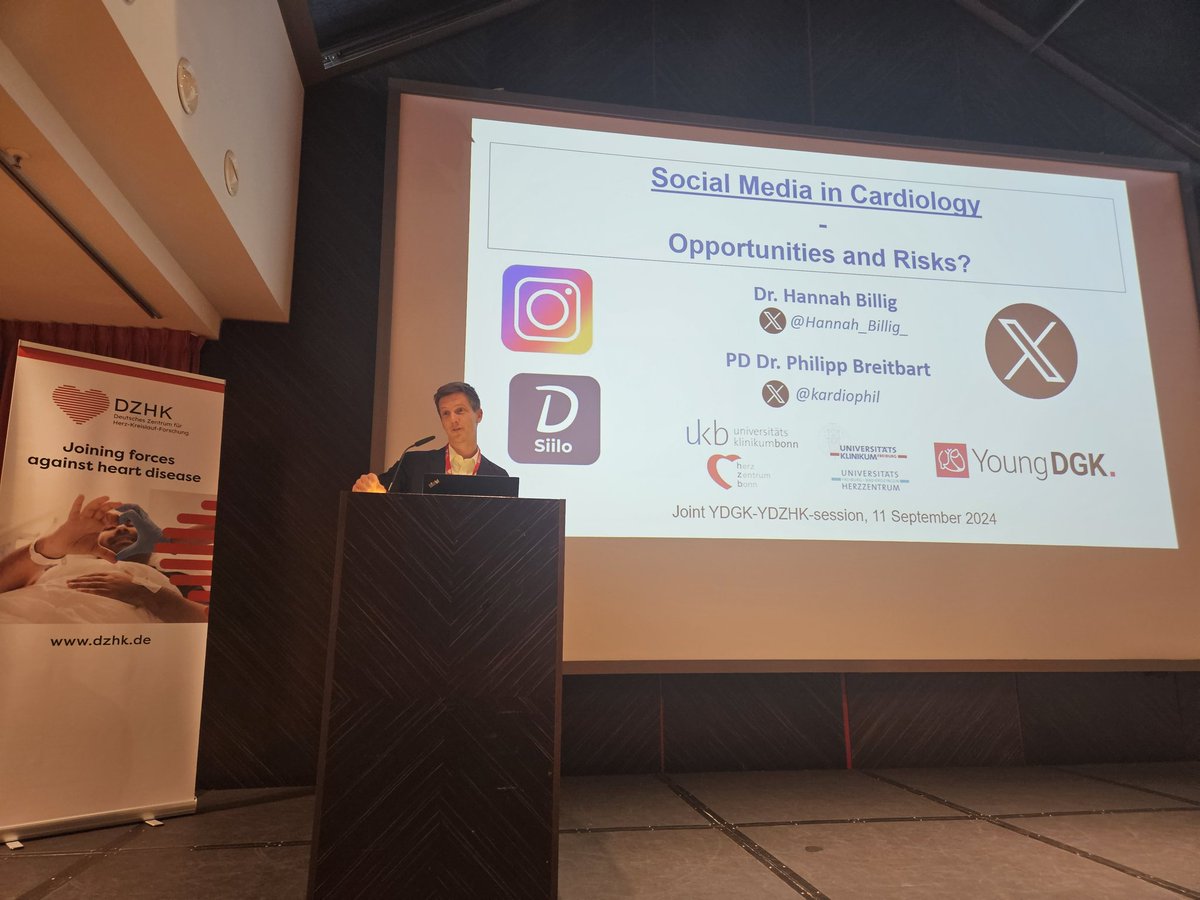 Young-DZHK (@youngdzhk) on Twitter photo Social Media in Cardiology: a hot topic! Thanks a lot to <a href="/Kardiophil/">Philipp Breitbart</a> for beeing with us and talk about this important topic. <a href="/YoungDgk/">Young DGK</a> meets <a href="/YoungDZHK/">Young-DZHK</a> 🫶🏻🙌
<a href="/dzhk_germany/">DZHK Germany</a> <a href="/DGK_org/">Deutsche Gesellschaft für Kardiologie</a> Social Media in Cardiology: a hot topic! Thanks a lot to <a href="/Kardiophil/">Philipp Breitbart</a> for beeing with us and talk about this important topic. <a href="/YoungDgk/">Young DGK</a> meets <a href="/YoungDZHK/">Young-DZHK</a> 🫶🏻🙌
<a href="/dzhk_germany/">DZHK Germany</a> <a href="/DGK_org/">Deutsche Gesellschaft für Kardiologie</a>