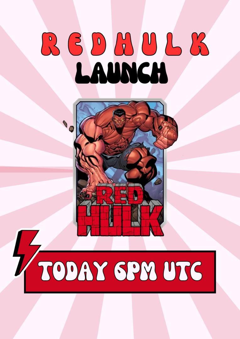 stressme7's tweet photo. @WetRaccoonClub @justinsuntron The long anticipated launch is here. @Redhulktrx  6PM UTC today, the Red Hero on the Red chain will be unleashed. https://t.co/l2cdEjMw3H