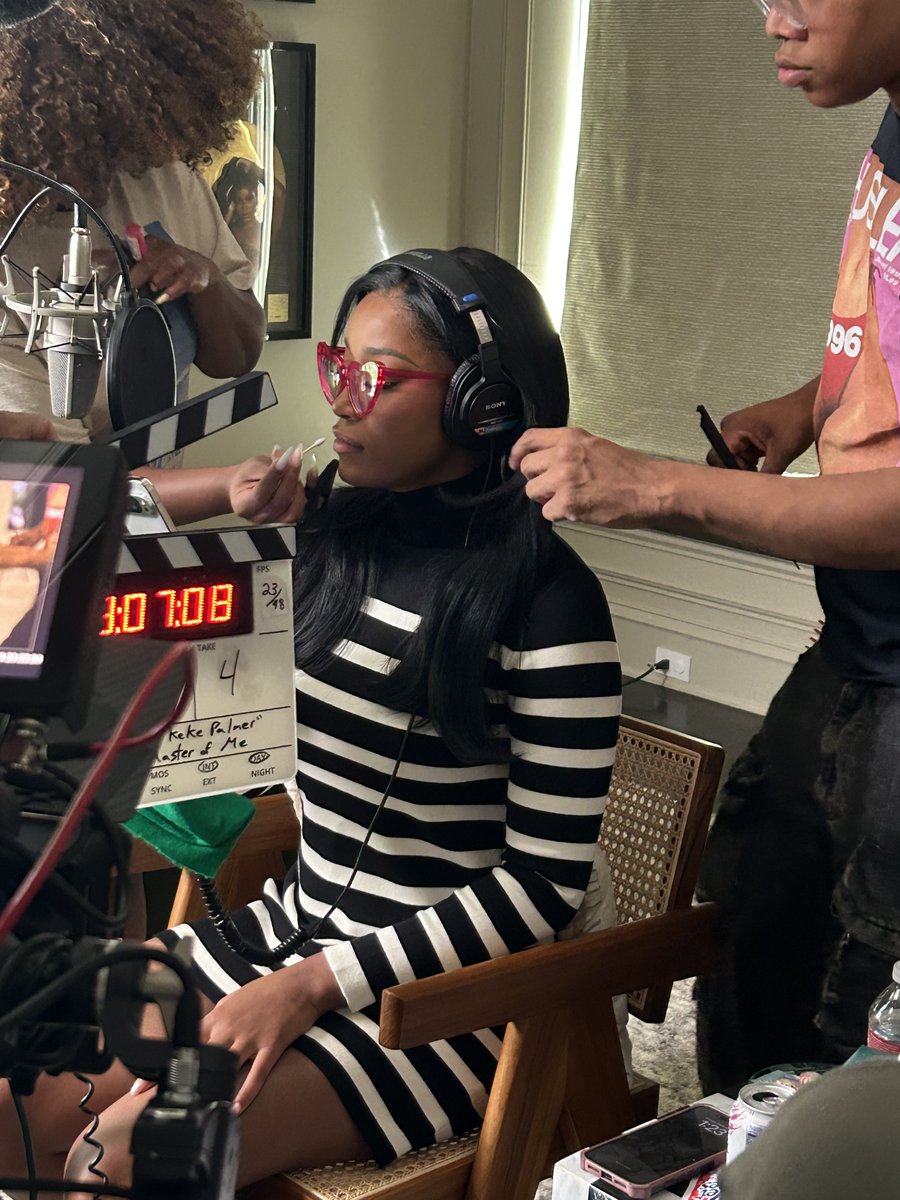 Recording singer/actor KEKE PALMER'S (Nope) upcoming book MASTER OF ME for MacMillan.