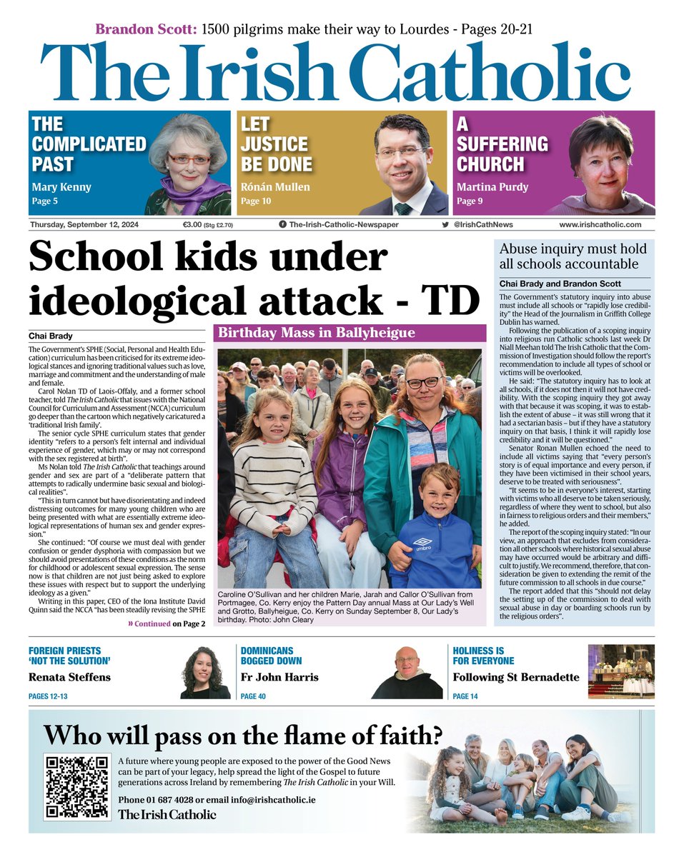 The Government’s SPHE (Social, Personal and Health Education) curriculum has been criticised for its extreme ideological stances and ignoring traditional values such as love, marriage and commitment and the understanding of male and female.

irishcatholic.com