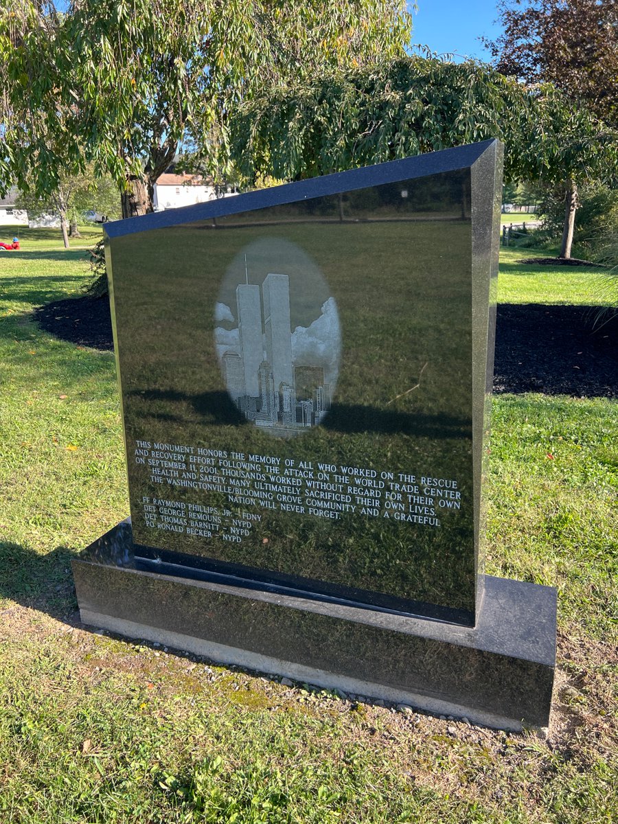 What many don't know about 9/11: it's still killing people, volunteers and the workers who responded to the Trade Center and people in the dust cloud. It's killed at least 6,781 people in the past 23 years. There's a monument to them in Washingtonville, NY, too.