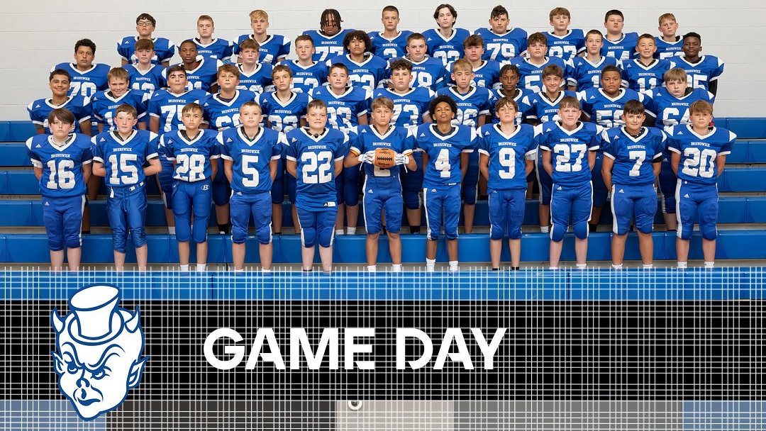 GAME DAY 🏈

7th grade football hosts Mentor Shore
#GoBigBlue